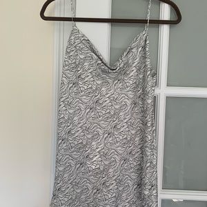 Theory evening slip cowl draped back camisole NWT